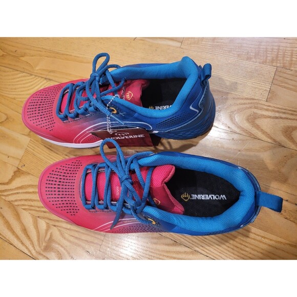 Wolverine Women Dash Compo Toe Waterpf Athletic Work Shoe Watermelon/Blue Sz 9 M - Picture 2 of 8